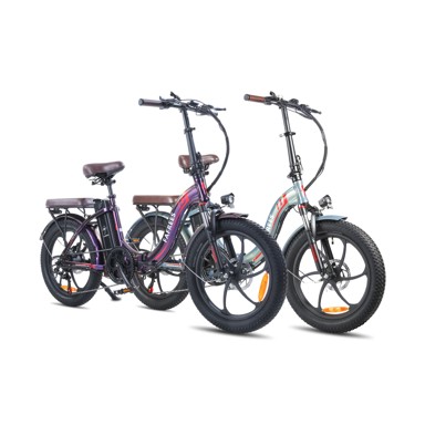 FAFREES F20 Pro električni bicikl 20" 250W, ljubičasto-zeleni